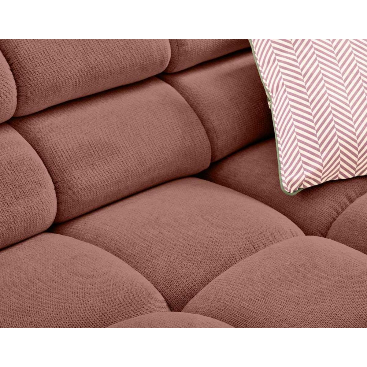 LISA DESIGN Matera - canapé d'angle gauche 3 places avec têtières réglables en tissu texturé