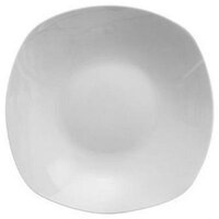 YODECO Assiette creuse porcelaine blanche - D 22 cm - Siviglia