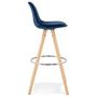 Voir la diapositive 3 : Paris Prix Tabouret de Bar Scandinave  Miro  97cm Bleu & Naturel