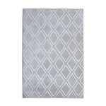Paris Prix Tapis Imprimé Losange Fait Main  Monroe III  Gris Bleu. Coloris disponibles : Gris