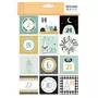 Artemio 24 stickers carrés calendrier de l'Avent - Imagine Christmas