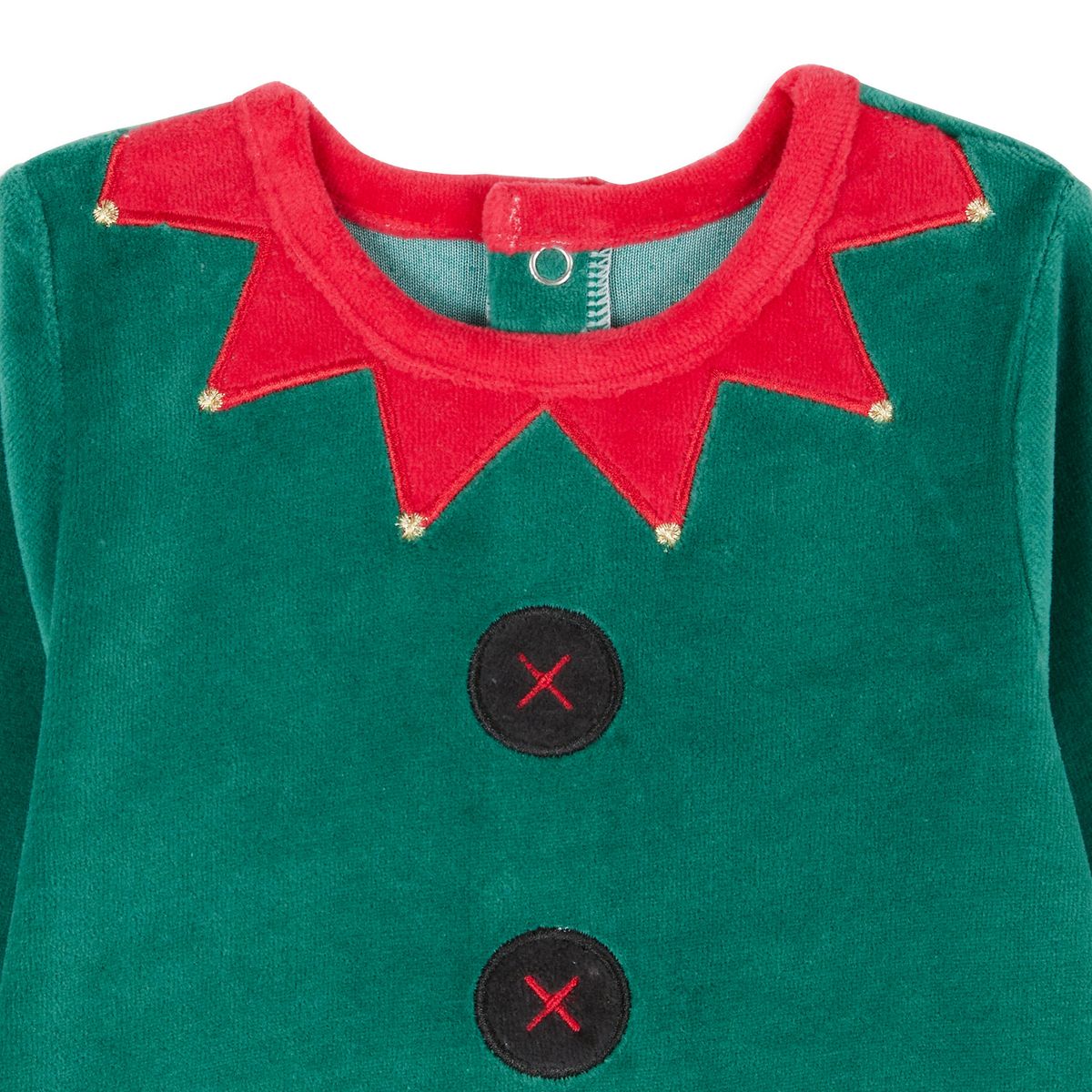 INEXTENSO Dors bien Noël avec bonnet en velours lutin bébé 