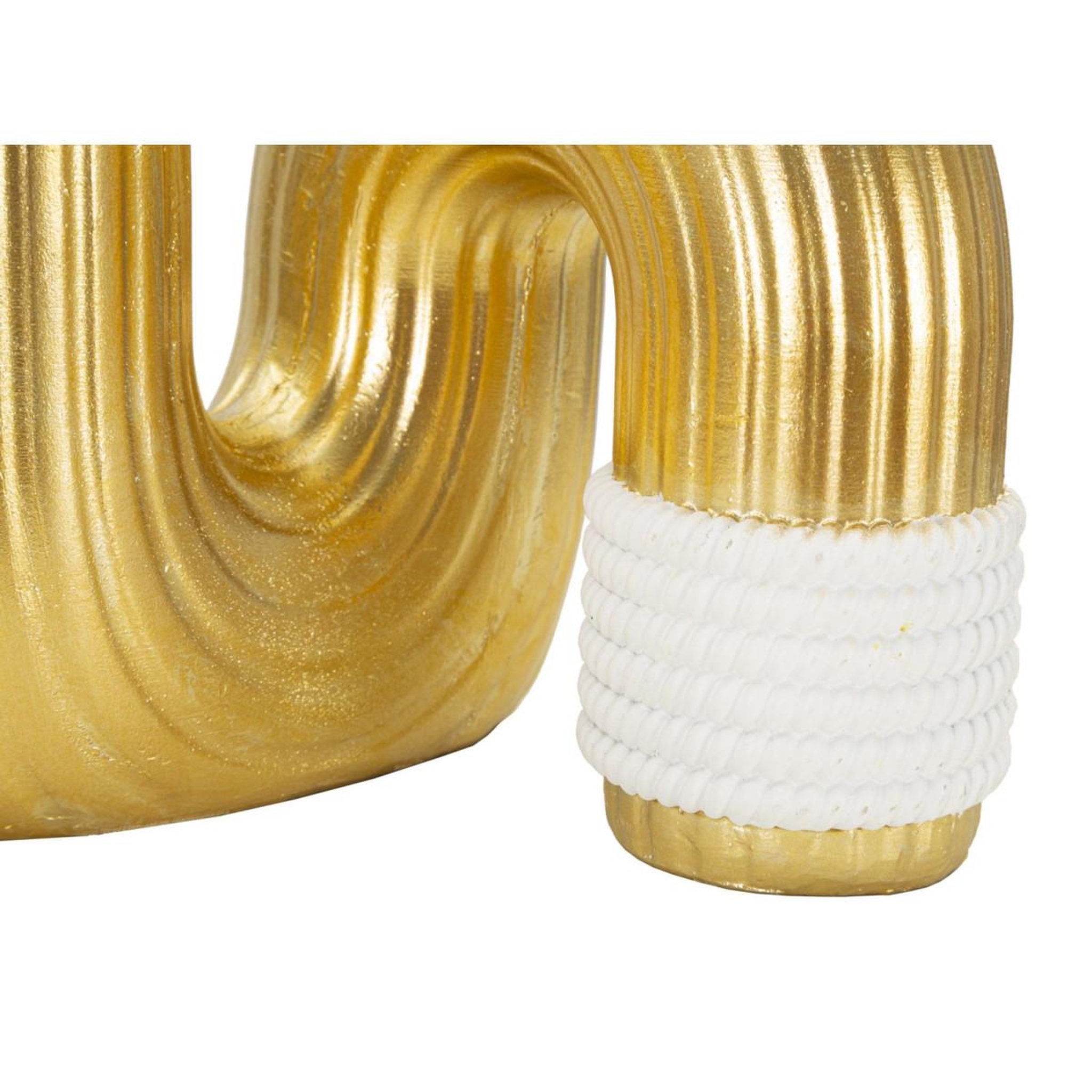 Voir la diapositive 4 : Paris Prix Vase design en résine  bann  25cm or