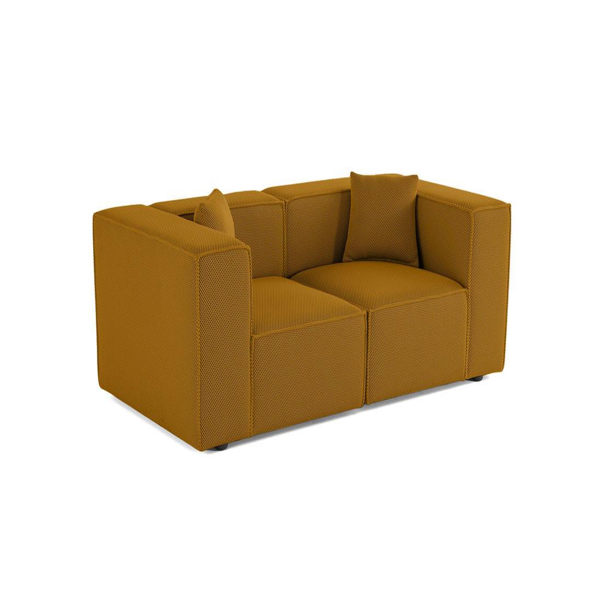 Voir la diapositive 3 : LISA DESIGN Arty - canapé modulable 2 places - en tissu mailles 3d