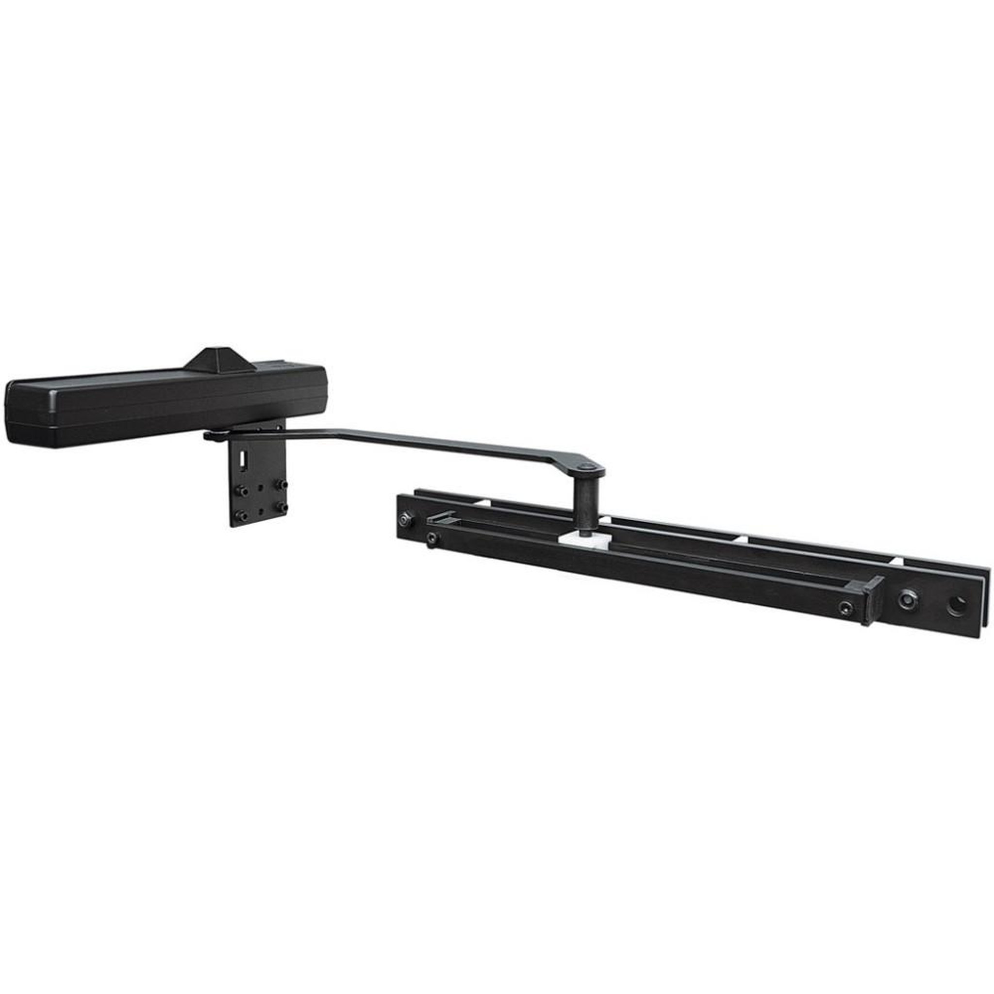 MAB Kit bras de fermeture à glissière pour portail coulissant mab dc620g 620c, force 1, coloris 9004, montage sur mur/colonne à une extrémité