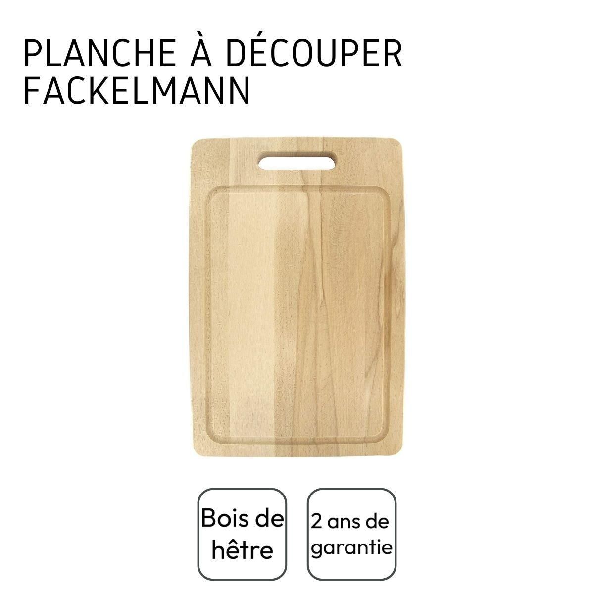 Fackelmann Planche à découper rectangulaire en bois 44 x 30 cm Fackelmann Wood Edition