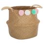 Voir la diapositive 2 : ATMOSPHERA FOR KIDS Panier de rangement enfant Pompons 