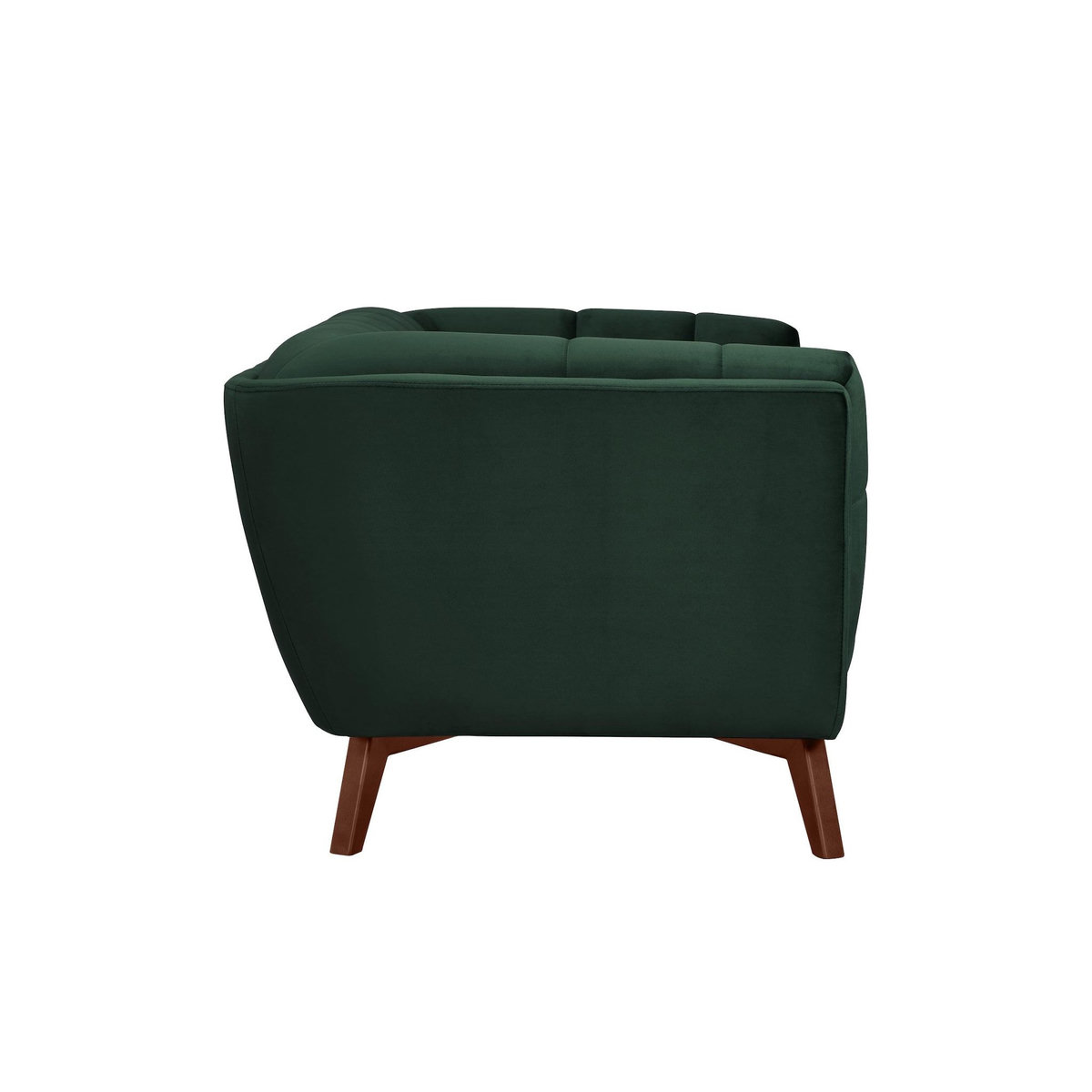 Rendez vous déco Canapé 3 places en velours vert foncé - Mona