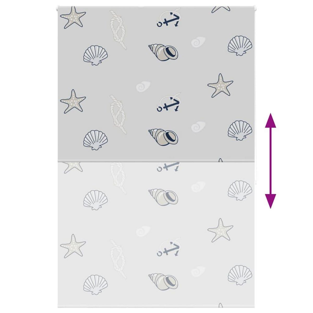 VIDAXL Store enrouleur de douche 150x240 cm largeur du tissu 146 cm