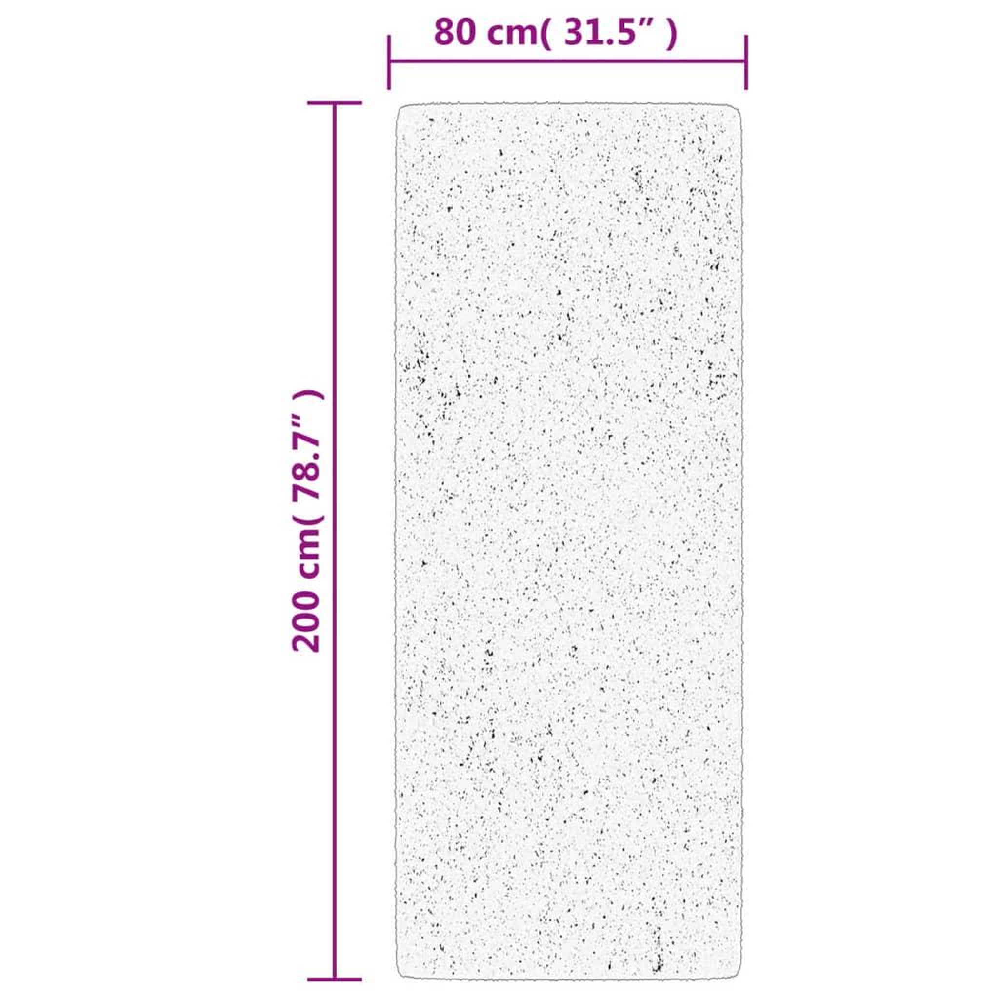 Voir la diapositive 6 : VIDAXL Tapis HUARTE a poils courts doux et lavable gris 80x200 cm
