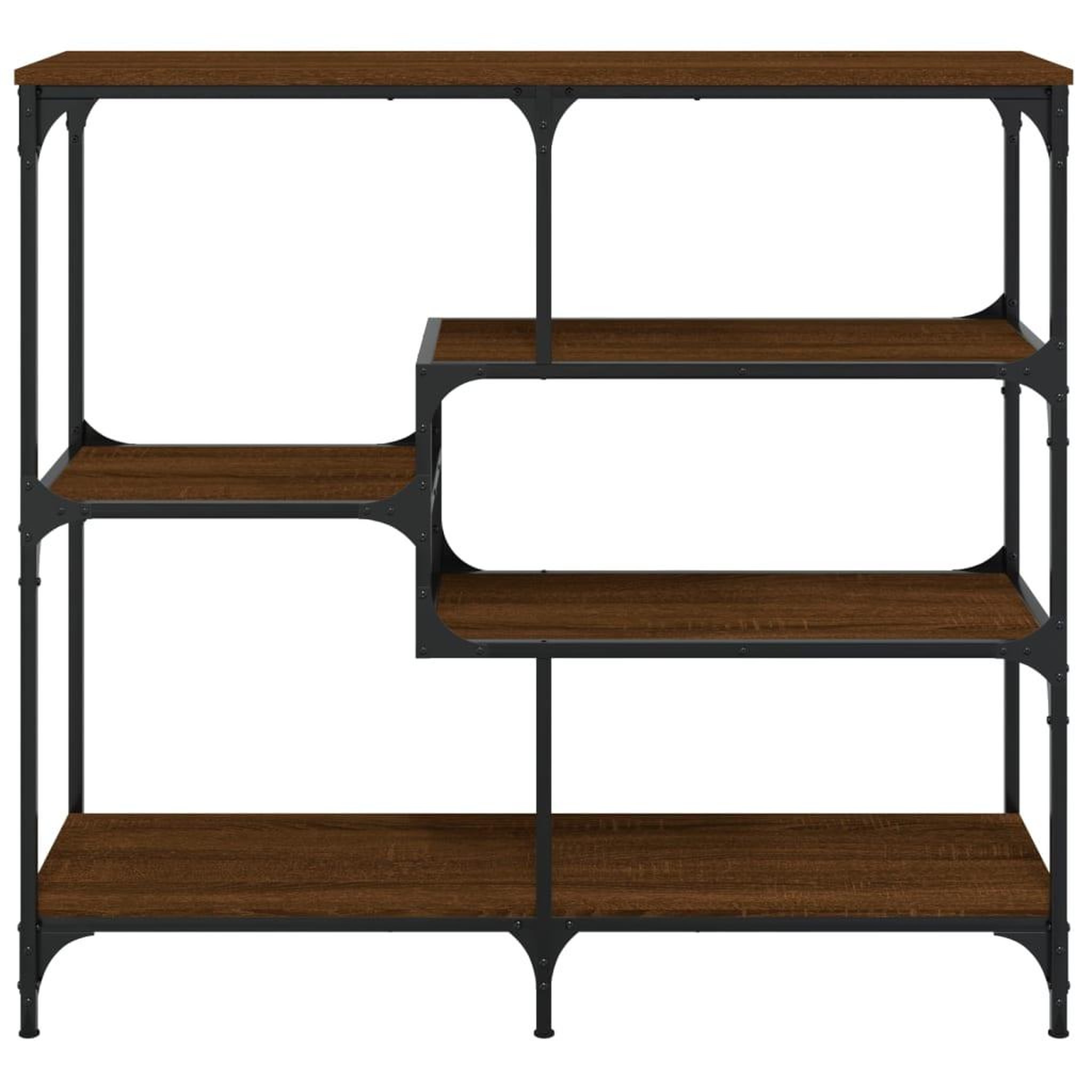 Voir la diapositive 4 : VIDAXL Table console chene marron 103x32x95 cm bois d'ingenierie
