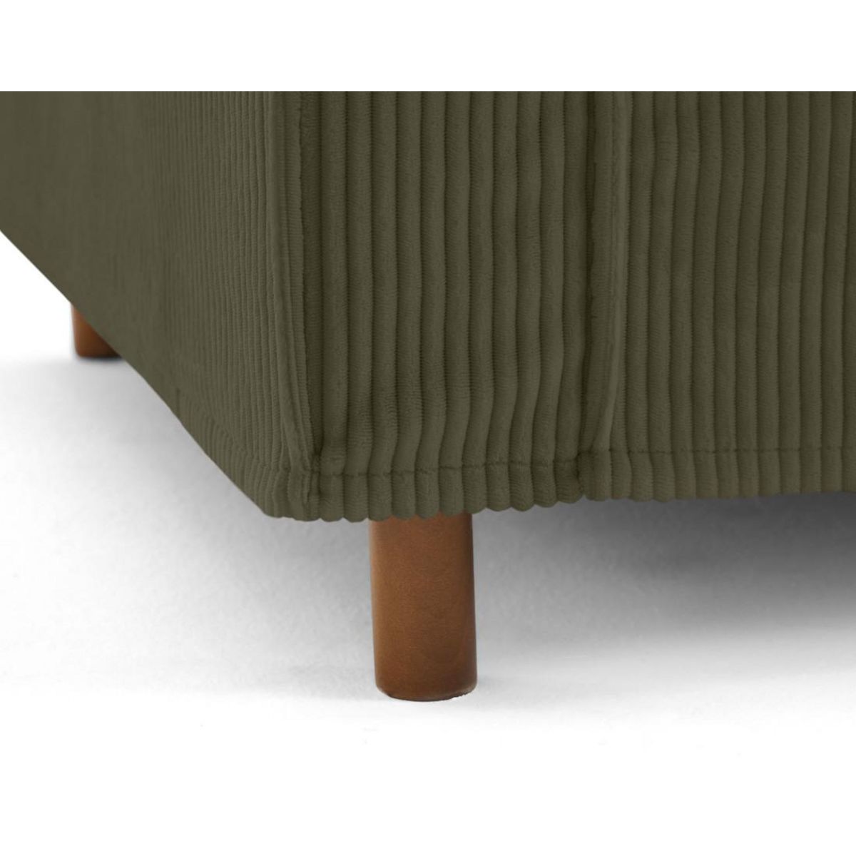 LISA DESIGN Jake - canapé déhoussable d'angle droit 5 places en velours côtelé