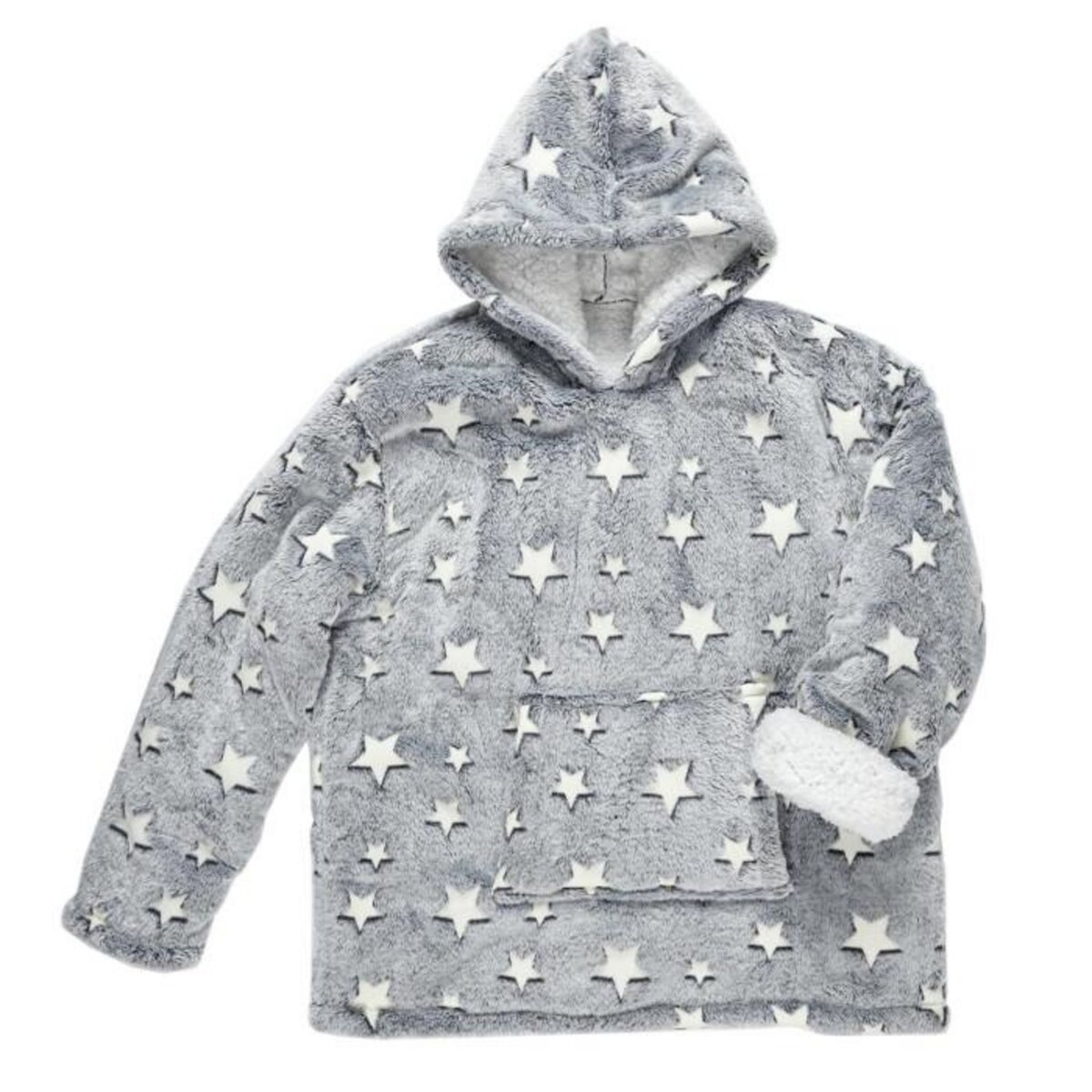Paris Prix Plaid Sweat Enfant  Phosphorescent  6-9ans Gris