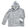 Voir la diapositive 1 : Paris Prix Plaid Sweat Enfant  Phosphorescent  6-9ans Gris