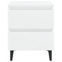 Voir la diapositive 4 : VIDAXL Tables de chevet 2 pcs blanc brillant bois d'ingenierie