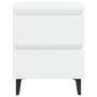 Voir la diapositive 4 : VIDAXL Tables de chevet 2 pcs blanc brillant bois d'ingenierie
