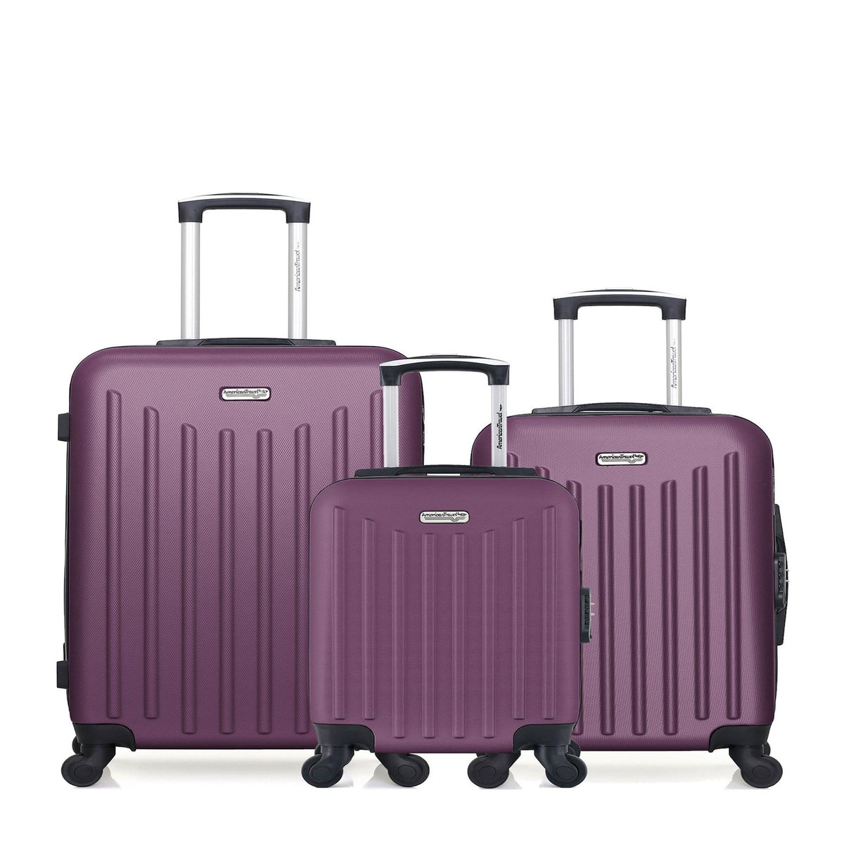 AMERICAN TRAVEL AMERICAN TRAVEL - Lot de 3 - Valise weekend, valise cabine et valise cabine XXS BROOKLYN
