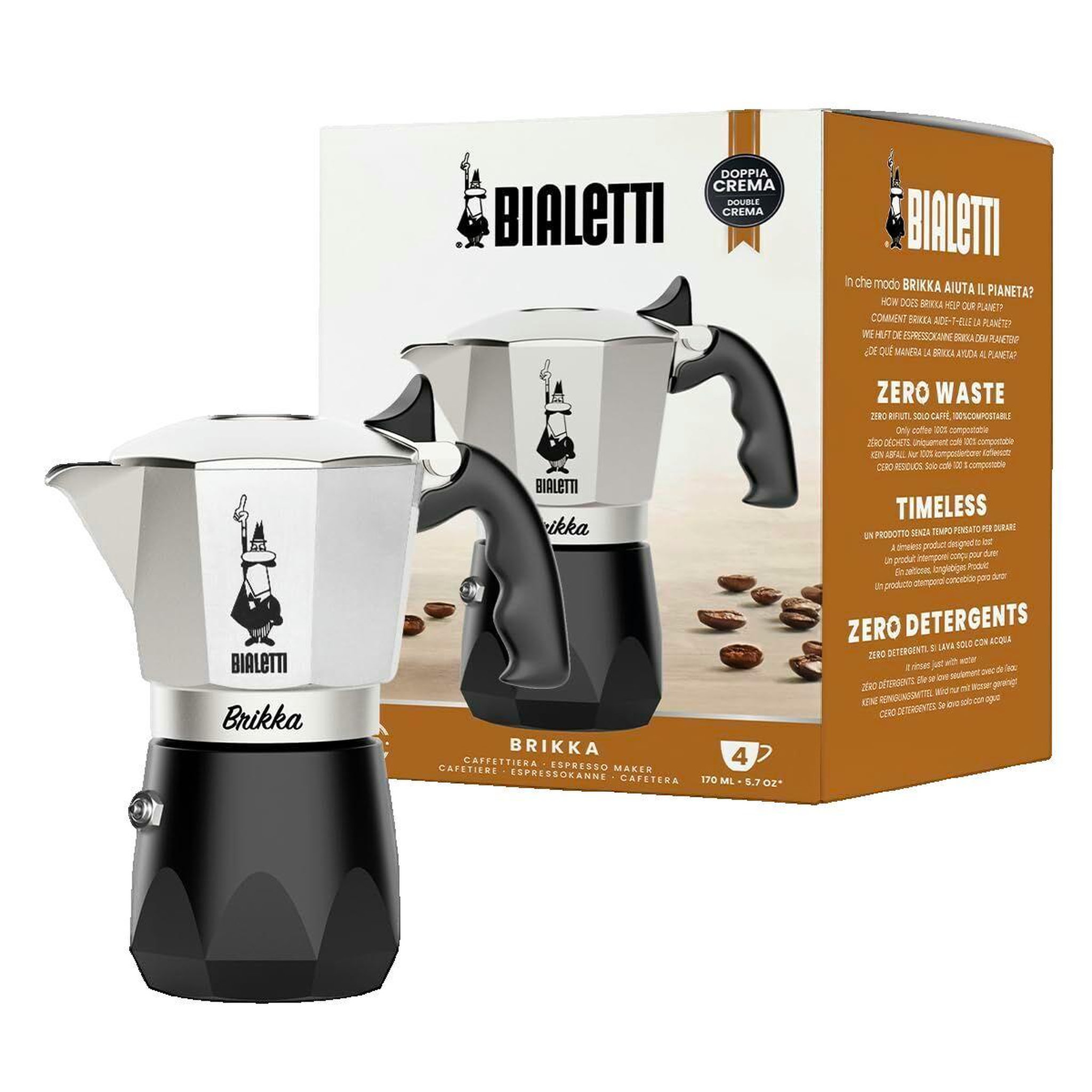 Voir la diapositive 1 : BIALETTI Cafetière Bialetti New Brikka 4Tz Aluminium 4 tasses