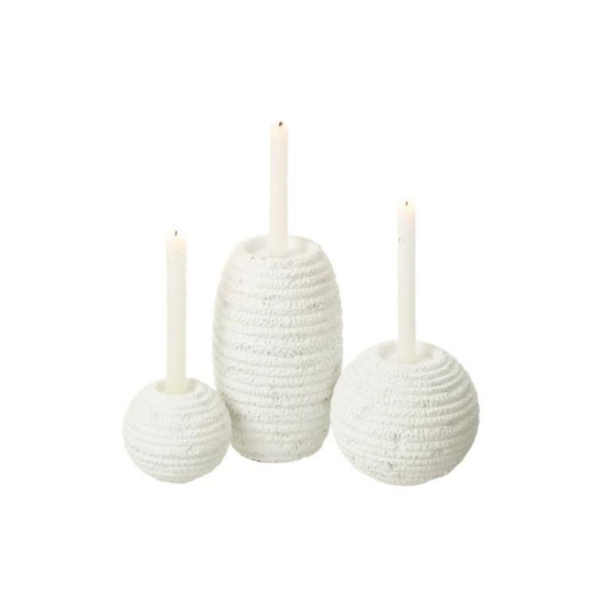 Paris Prix Chandelier Rond en Ciment  Creta  18cm Blanc