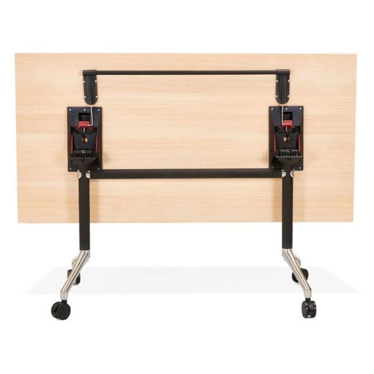 Paris Prix Bureau Pliable à Roulettes  Lexon  160cm Naturel