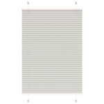 VIDAXL Store plisse gris clair 100x150 cm largeur du tissu 99,4cm