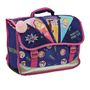 Voir la diapositive 1 : AUCHAN Cartable 38 cm avec pompon polyester violet PRINCESSES DISNEY