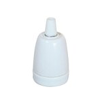 CENTRALE BRICO Douille e27 filetage ceramique blanc TIBELEC