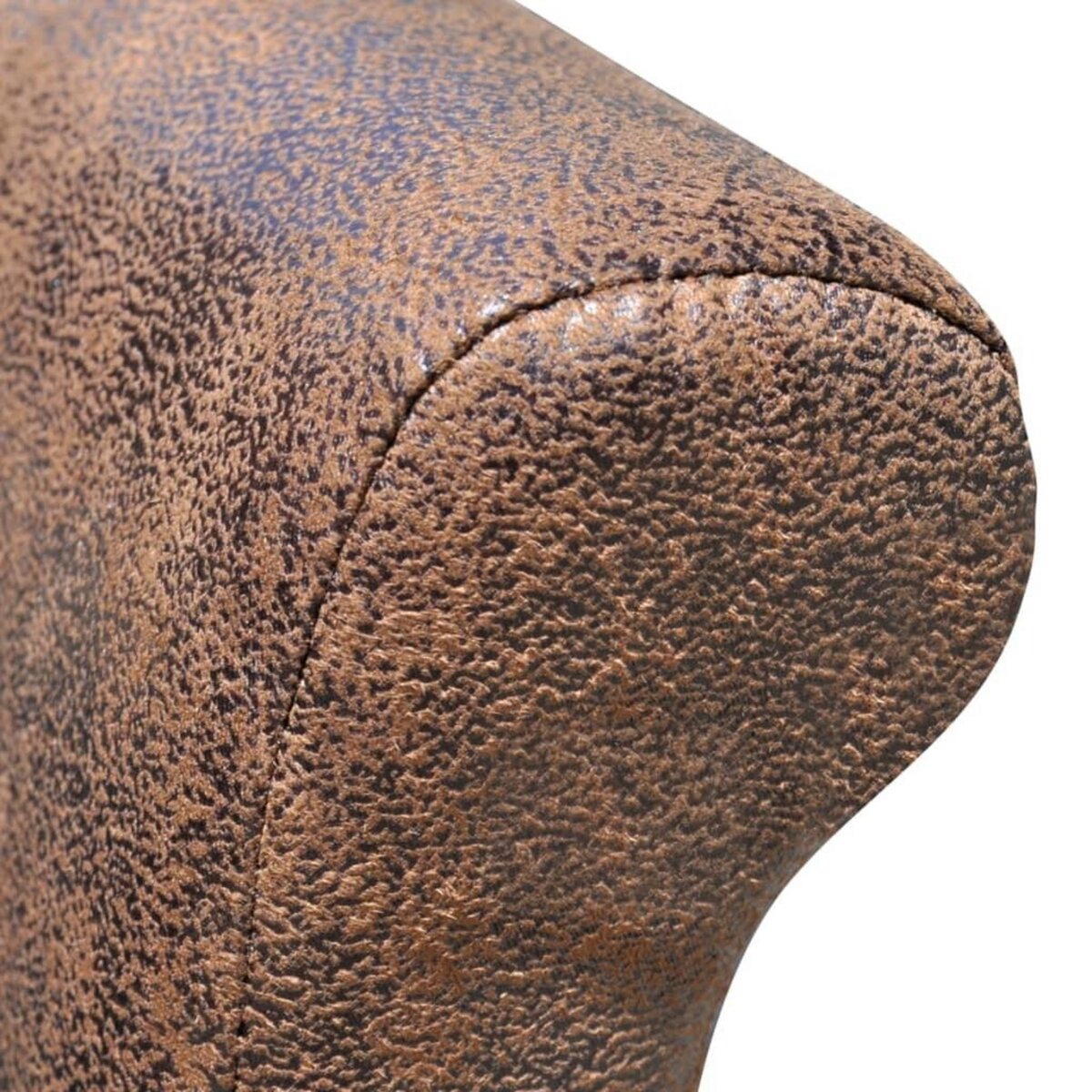 VIDAXL Chaises a manger lot de 2 marron similicuir