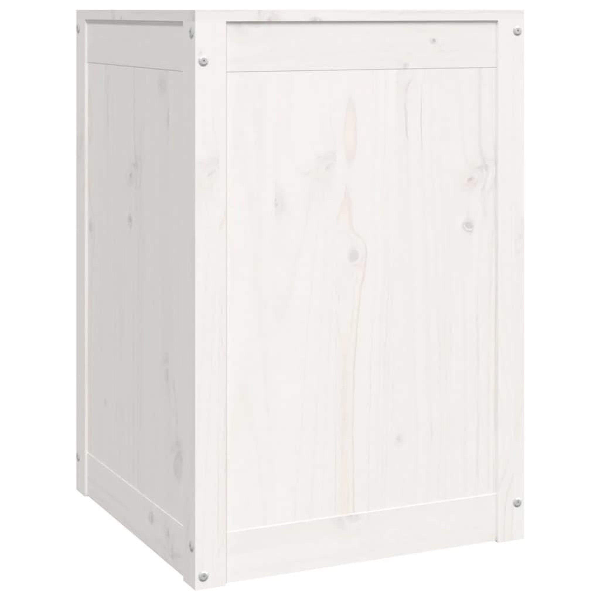 Voir la diapositive 5 : VIDAXL Boîte a linge Blanc 44x44x66 cm Bois massif de pin