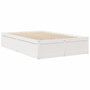 Voir la diapositive 3 : VIDAXL Cadre de lit sans matelas blanc 135x190 cm bois de pin massif