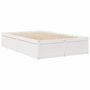 Voir la diapositive 3 : VIDAXL Cadre de lit sans matelas blanc 135x190 cm bois de pin massif