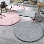 Voir la diapositive 3 : Paris Prix Tapis Enfant  Phosphorescent Fluo  50x80cm Gris