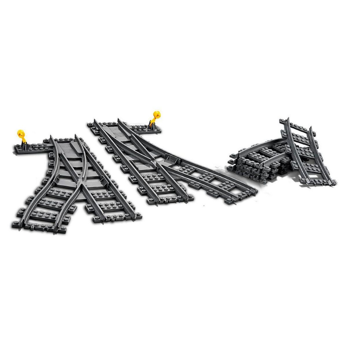 LEGO City 60238 - Les aiguillages, Ensemble d'Accessoires d'Extension City Train
