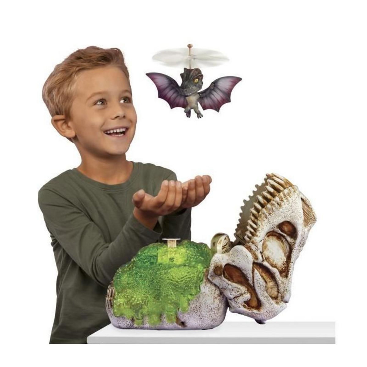 L.O.L. SURPRISE! GrossMos Flying - Découvre ton dinosaure volant - Bleu - 3 modeles a collectioner