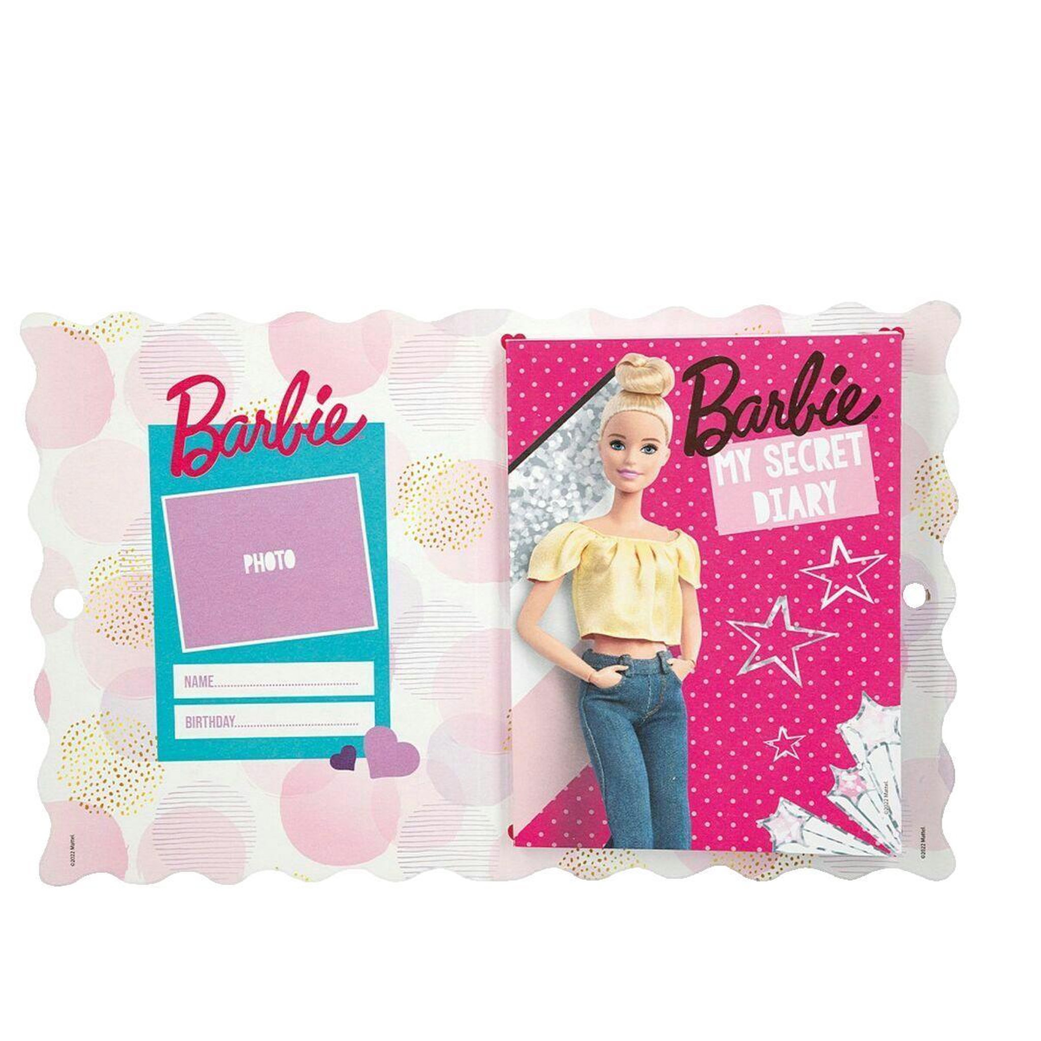 Voir la diapositive 2 : BARBIE Carnet Secret Magique Barbie avec verrou multicolore