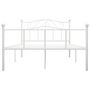 Voir la diapositive 3 : VIDAXL Cadre de lit Blanc Metal 120 x 200 cm