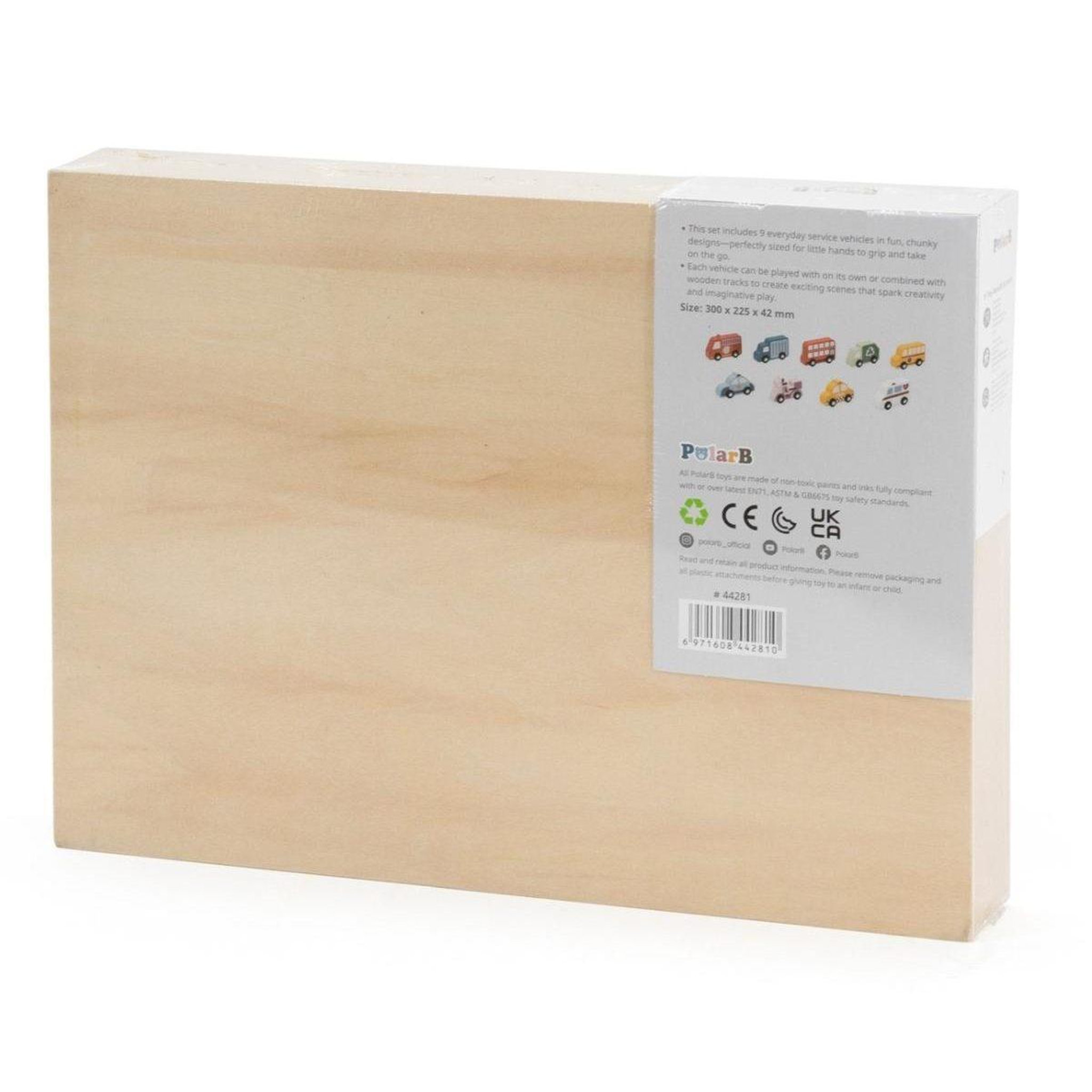 Voir la diapositive 3 : VIGA Véhicules en bois  44281 - coffret de 9 voitures de ville