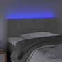 Voir la diapositive 3 : VIDAXL Tete de lit a LED Gris clair 90x5x78/88 cm Velours