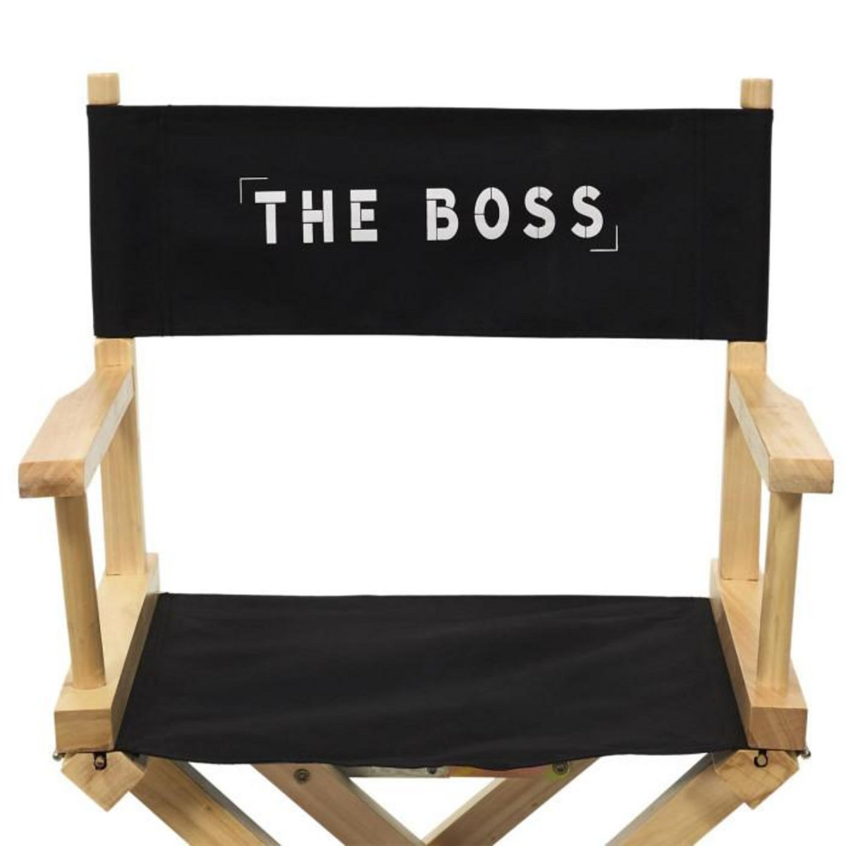 Paris Prix Chaise de Bureau  The Boss  83cm Noir & Naturel