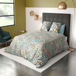 Les Ateliers du Linge Parure housse de couette 100% coton bio 57fils-telma. Coloris disponibles : Vert