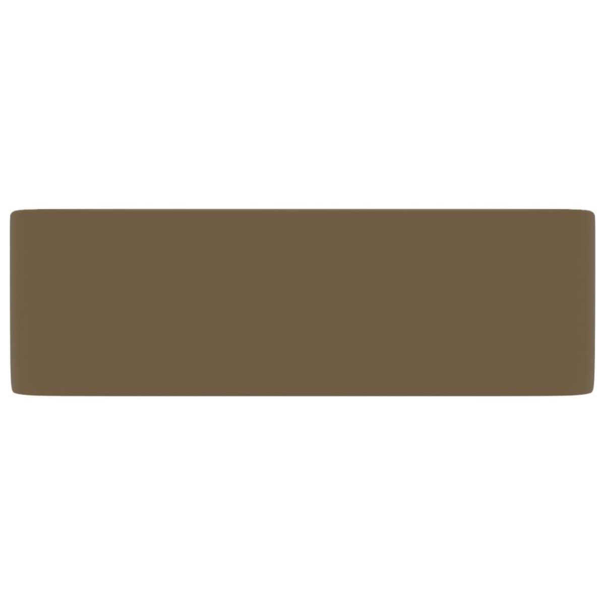 VIDAXL Lavabo de luxe Creme mat 41x30x12 cm Ceramique