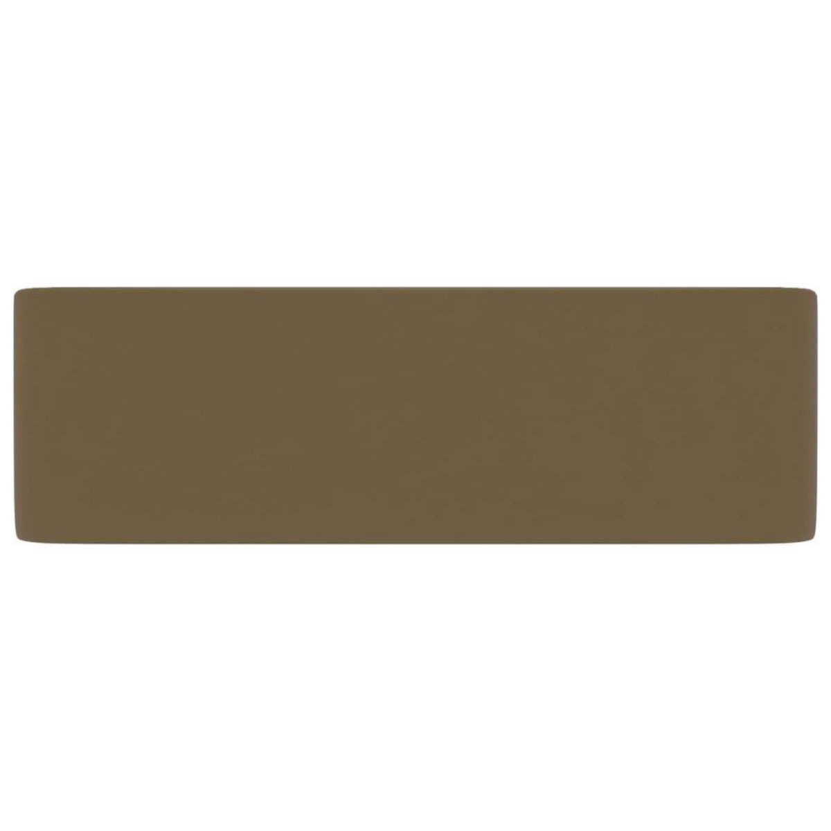 VIDAXL Lavabo de luxe Creme mat 41x30x12 cm Ceramique