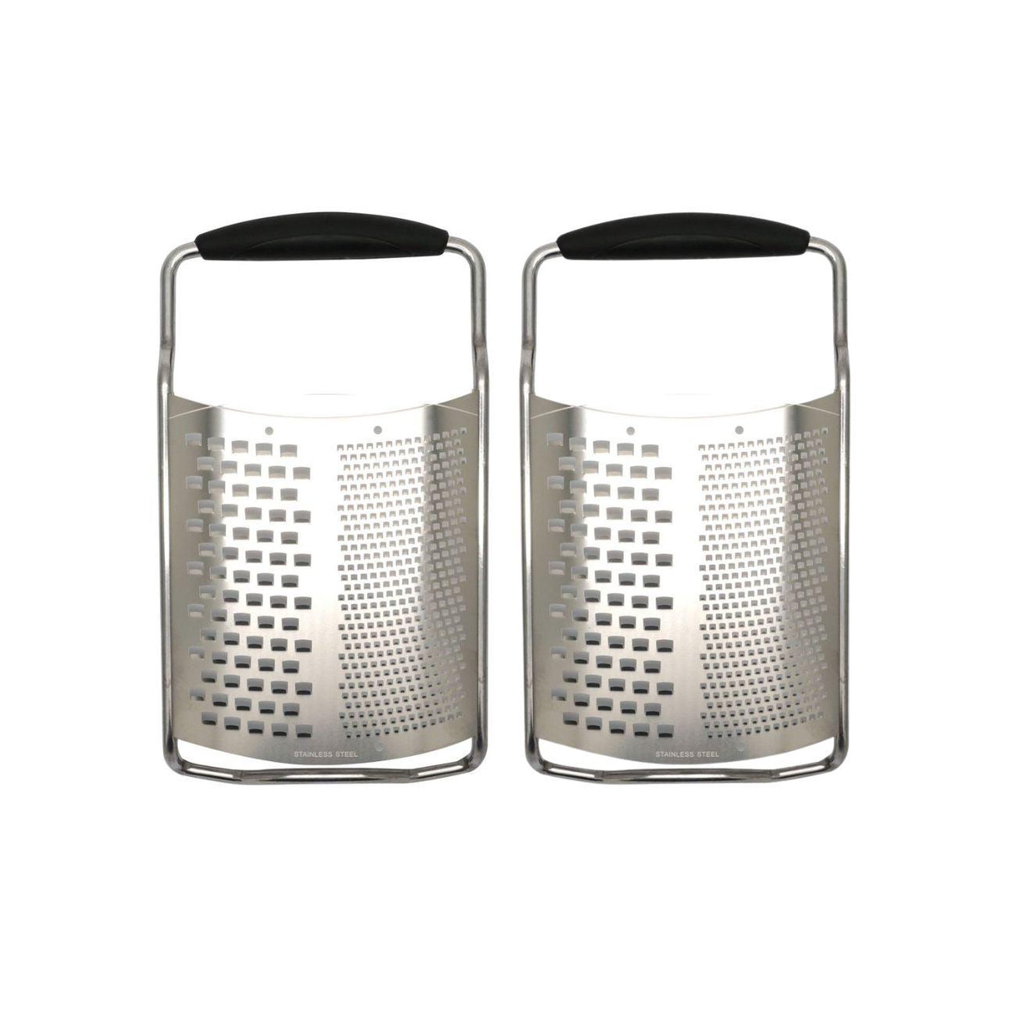 Fackelmann Set de 2 râpes à fromage en inox fackelmann multifonctions