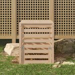 VIDAXL Composteur 63,5x63,5x77,5 cm Bois massif de pin