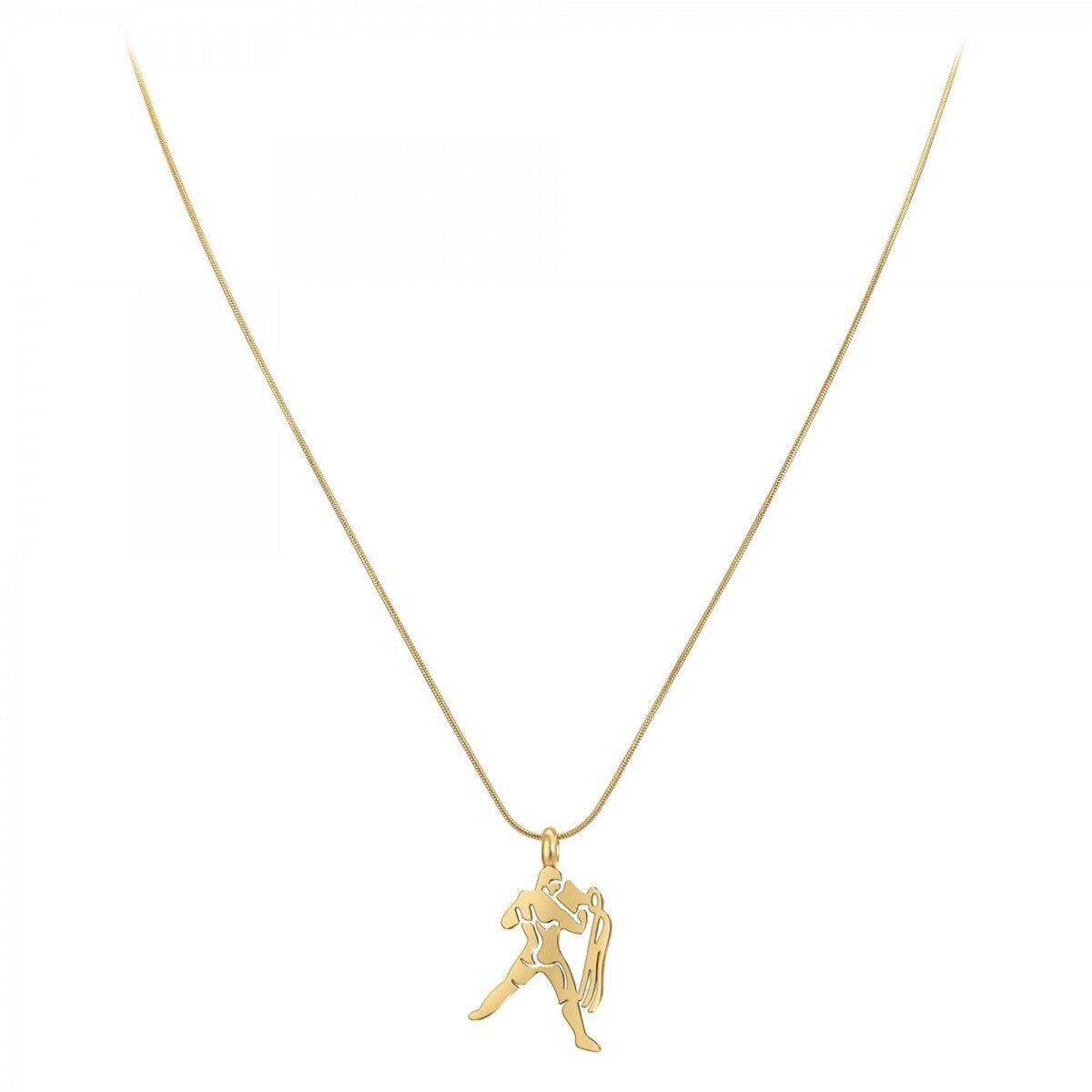 SC BOHEME Collier astrologie  Verseau  SC Bohème en Acier Finement doré