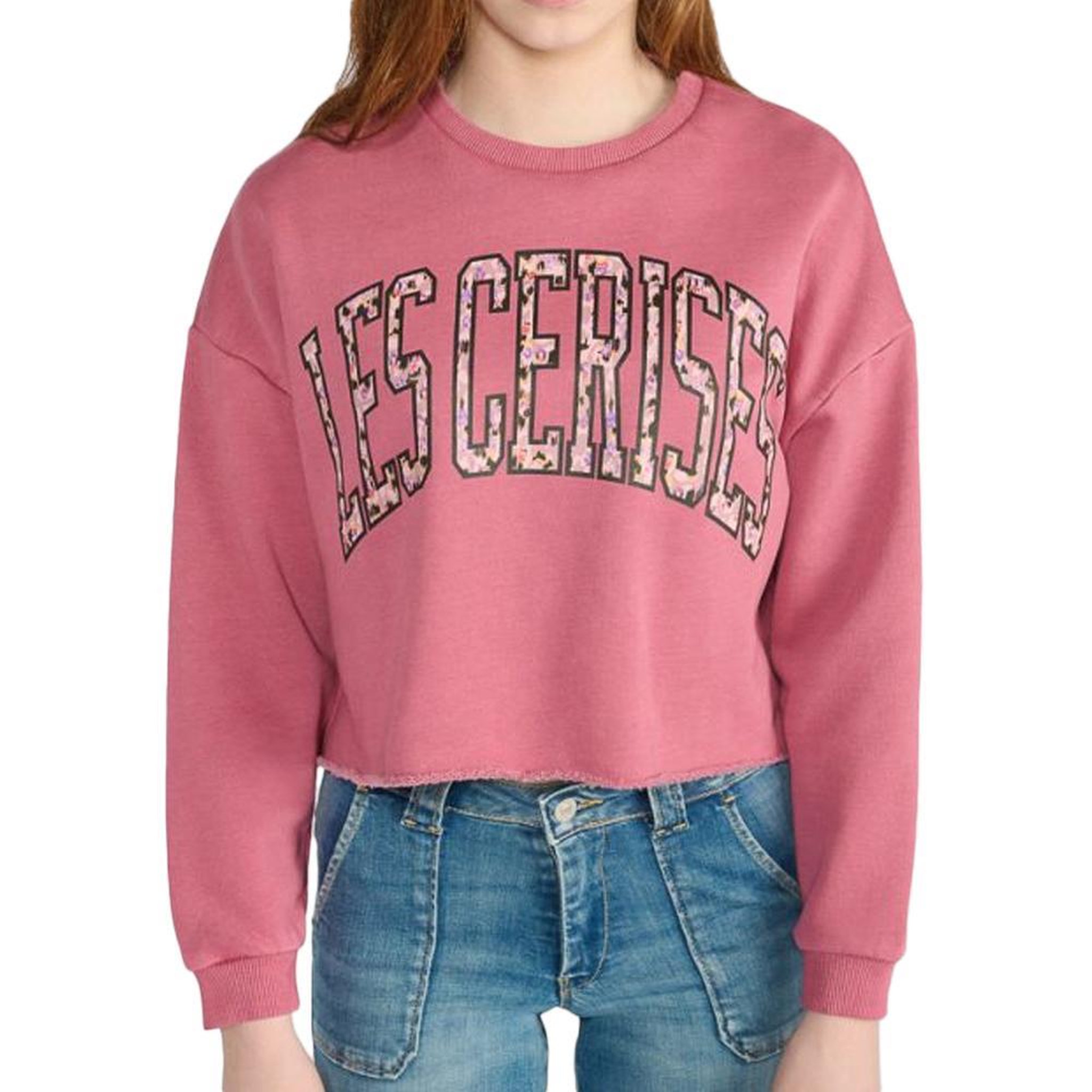 Le Temps Des Cerises Sweat Rose Fille Le Temps Des Cerises Filougi. Coloris disponibles : Blanc