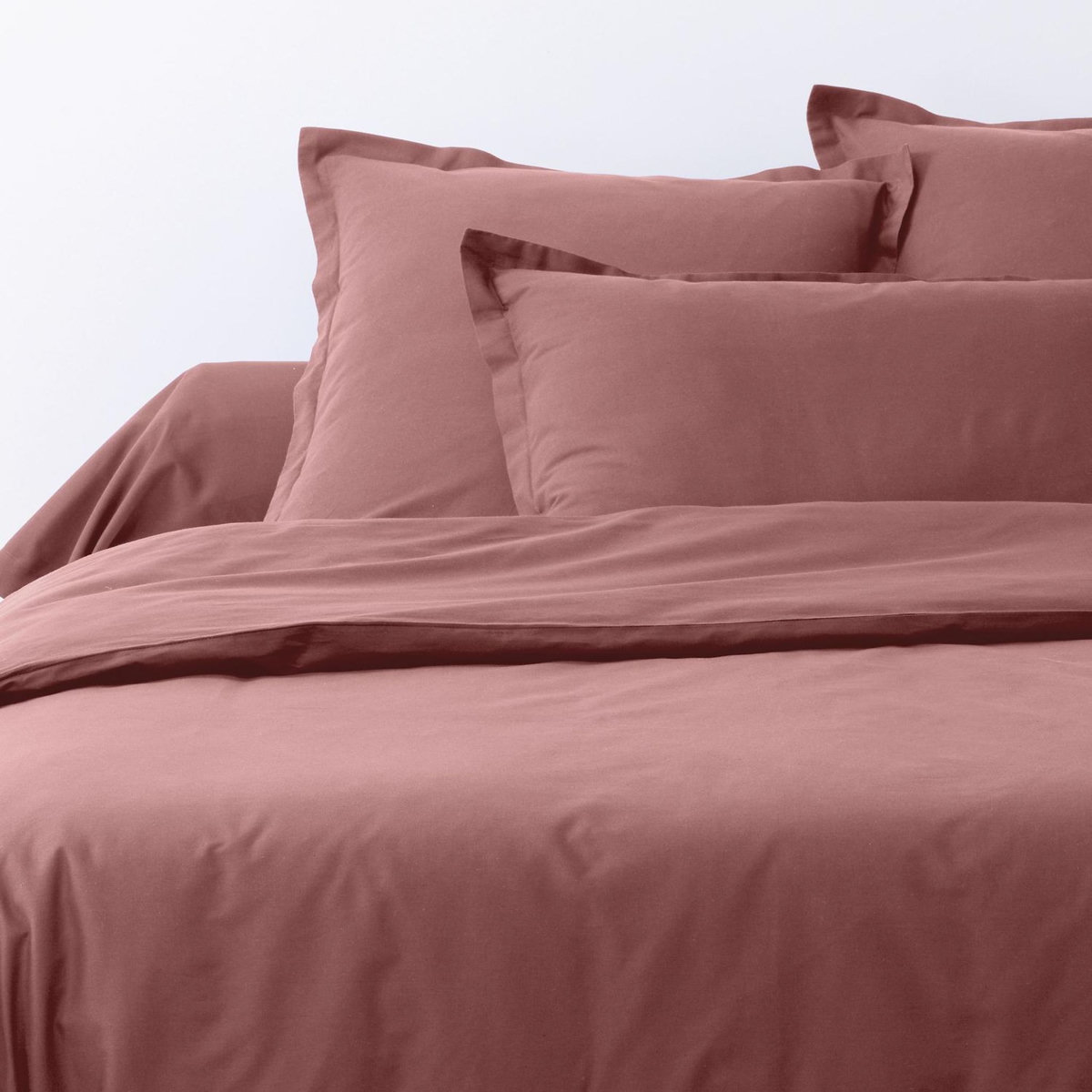 ATELIER DU COTON Parure de drap et drap housse coton 57fils uni