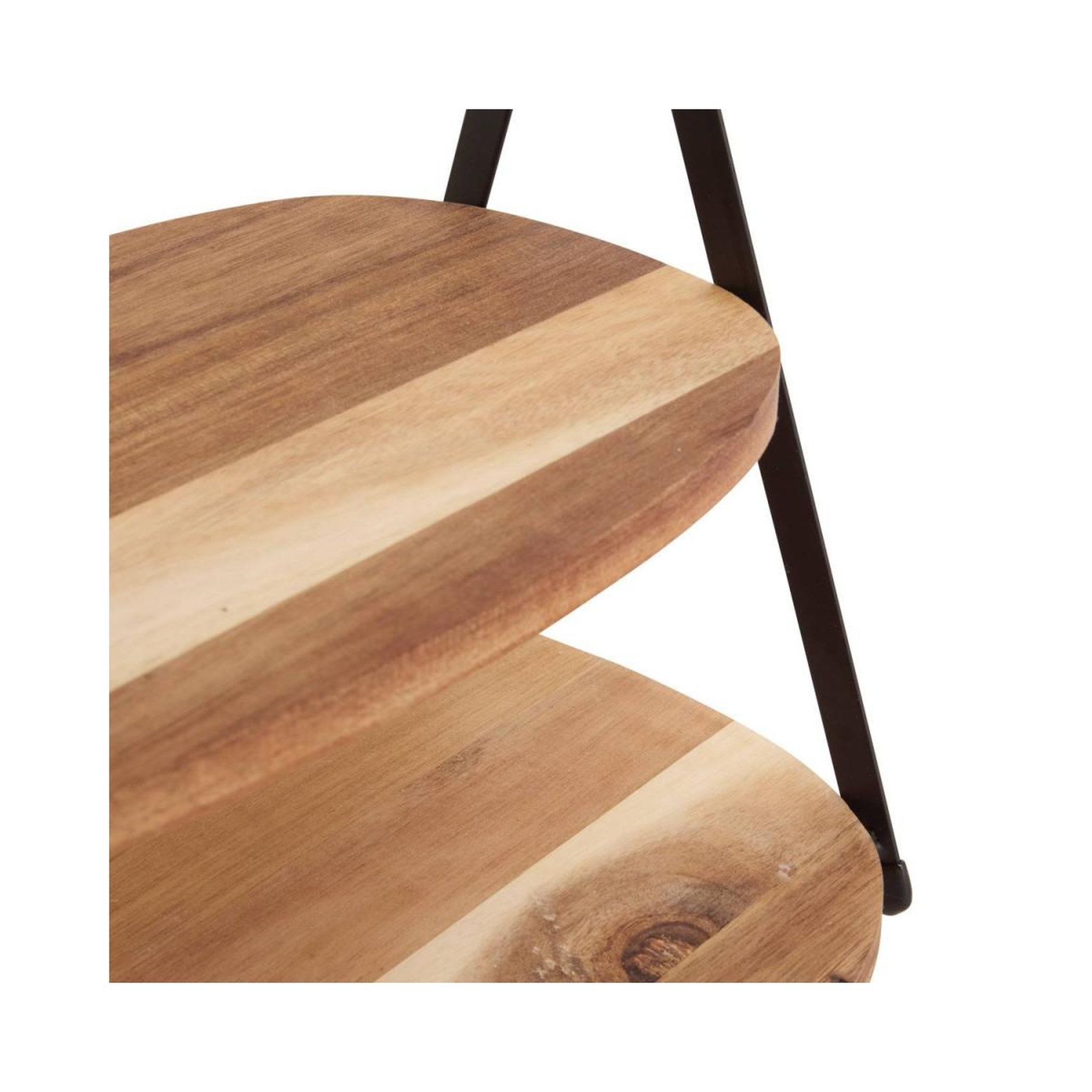 Voir la diapositive 2 : SECRET DE GOURMET Serviteur 2 étages en bois  mina  27cm marron