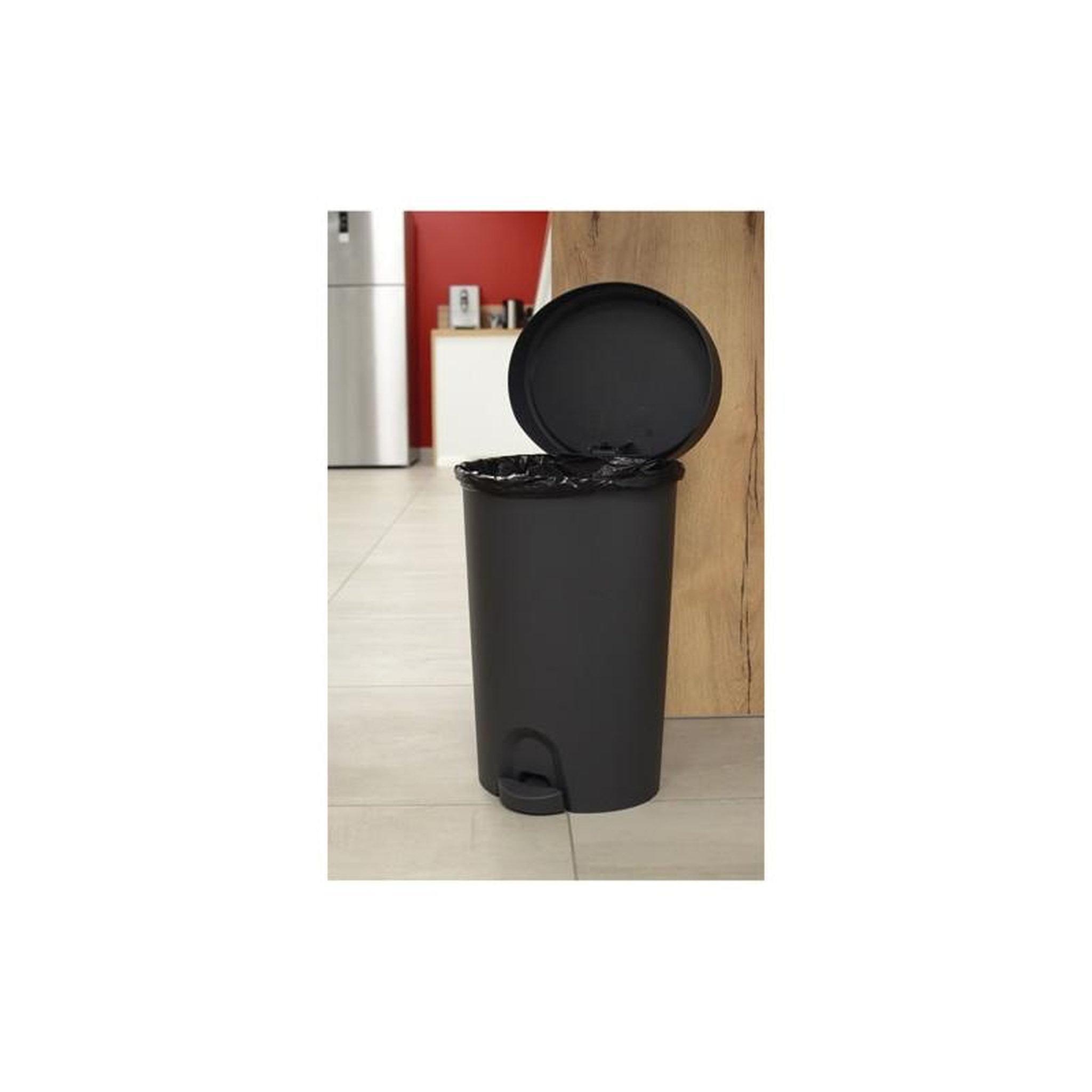 Voir la diapositive 2 : Eda POUBELLE A PEDALE STEPY 27L ANTHRACITE EDA - 10630 G.ANT CX4