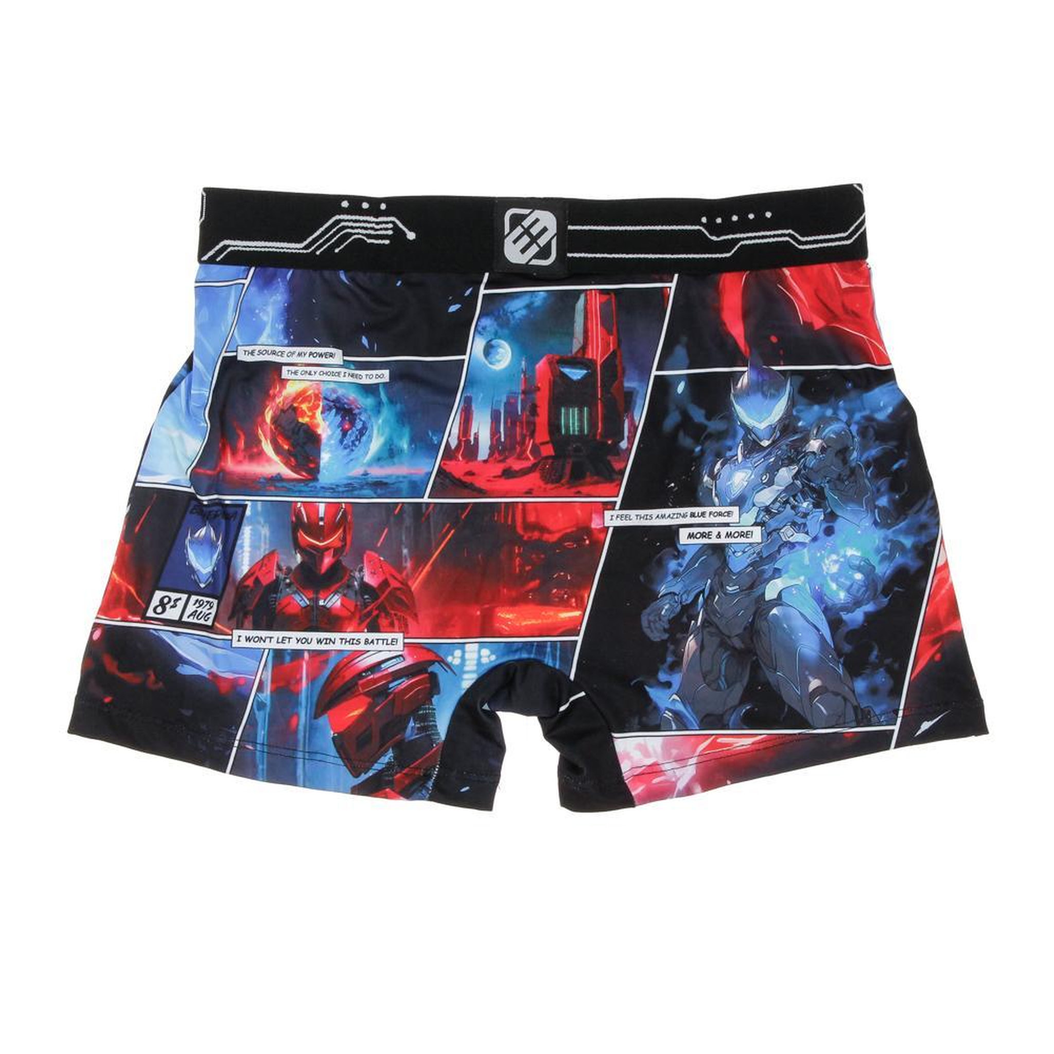 Voir la diapositive 2 : FREEGUN Boxer Noir/Bleu à Imprimés Homme Freegun FIG